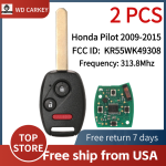 3 Button 313.8Mhz for Honda Pilot 2009-2015 FCC ID: KR55WK49308